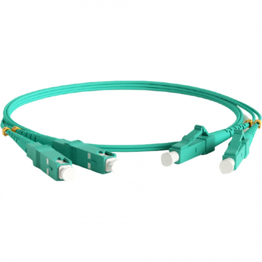 Волоконно-оптический шнур Hyperline FC-D2-503-LC/PR-SC/PR-H-3M-LSZH-AQ