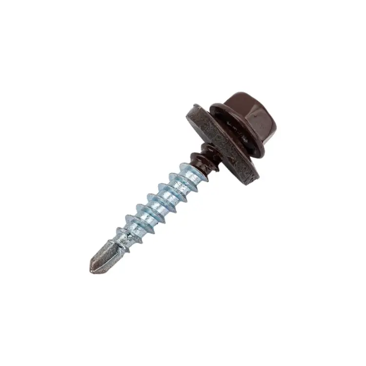 Кровельный саморез качественный крепеж 4,8/29 RAL801755 коричневый (55 шт.) 0200115