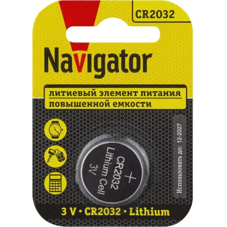 Элемент питания Navigator NBT-CR2032-BP1 93823