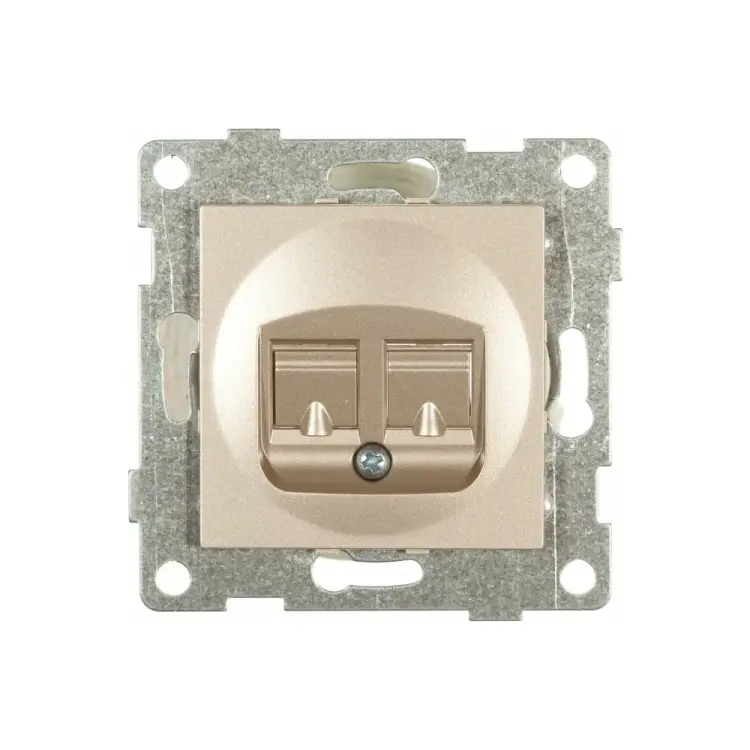 Двойной механизм телефонной розетки GUSI Electric Ugra С11Т2-027