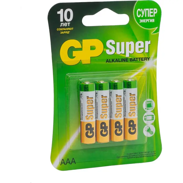 Алкалиновые батарейки GP Super Alkaline GP 24A-2CR4