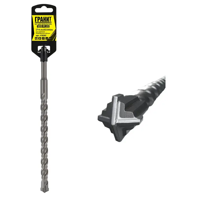 Бур sds-plus Гранит Quadro-X 416260