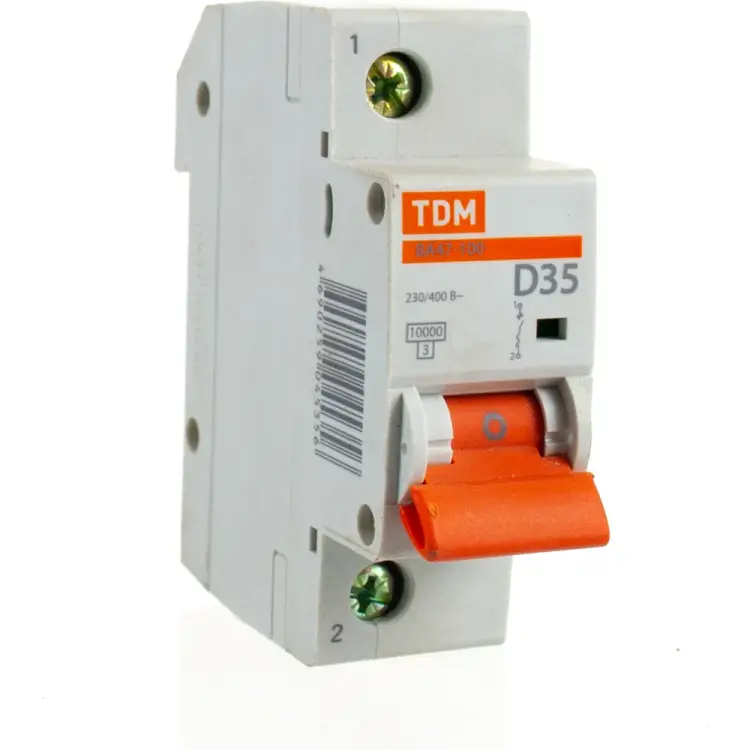 Автомат TDM ELECTRIC ВА47-100 1Р, 35 А, 10 кА, D SQ0207-0006