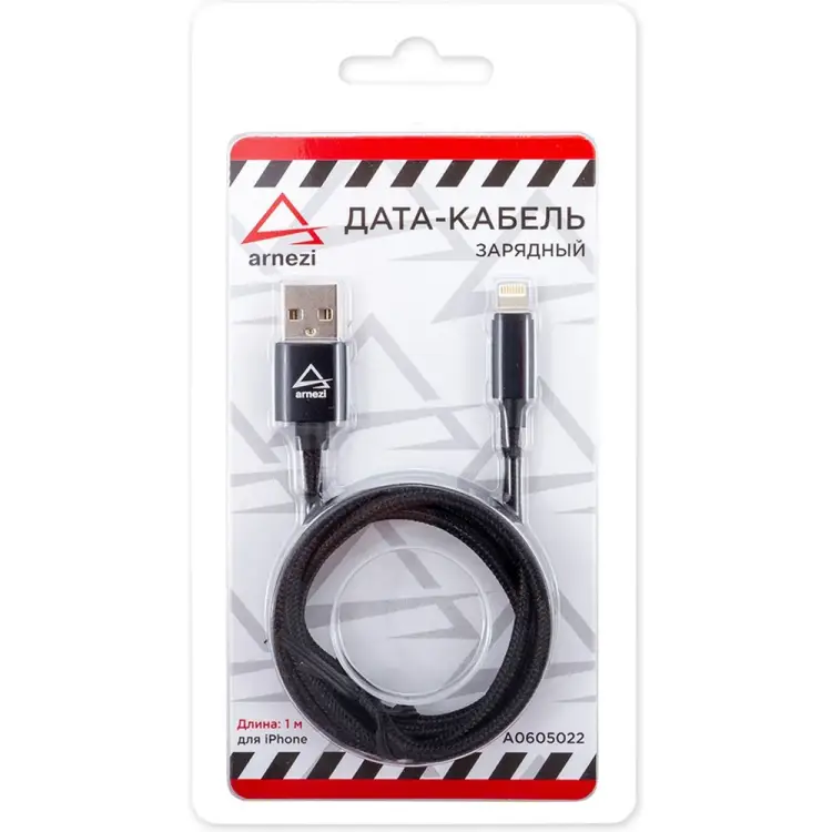 Зарядный дата-кабель iPhone 6/7/8/X Arnezi A0605022 Зарядный дата-кабель iPhone 6/7/8/X Arnezi A0605022