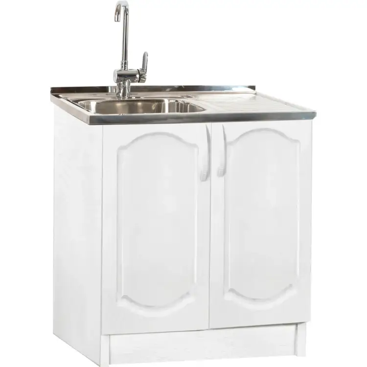 Тумба SANTREK 80*50 Ясень Белый фасад МДФ 282749