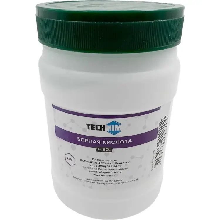Борная кислота TECHHIM TH-BOKI-250 Борная кислота TECHHIM TH-BOKI-250