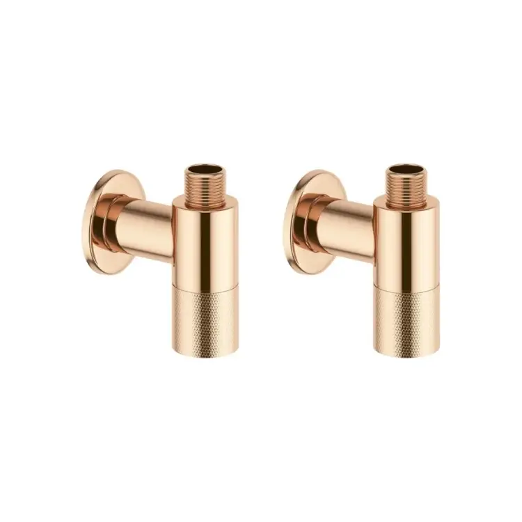 Латунные угловые запорные кран-вентили для подключения смесителя Wellsee Drainage System 182149001