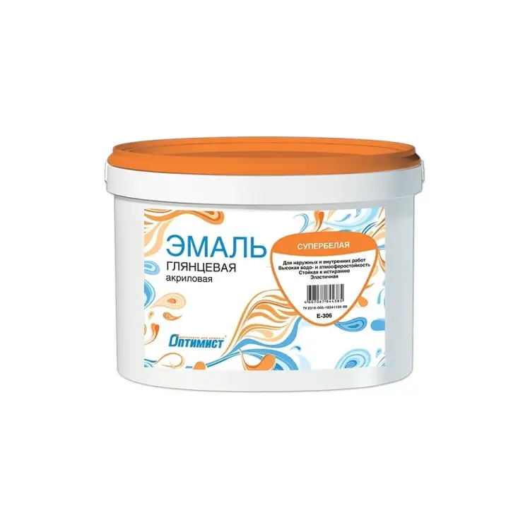 Эмаль ОПТИМИСТ глянцевая 3 кг 00-00001500
