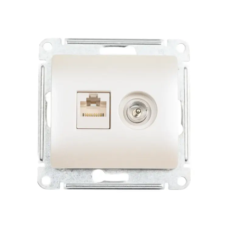 Двойная розетка Systeme Electric Glossa GSL000689