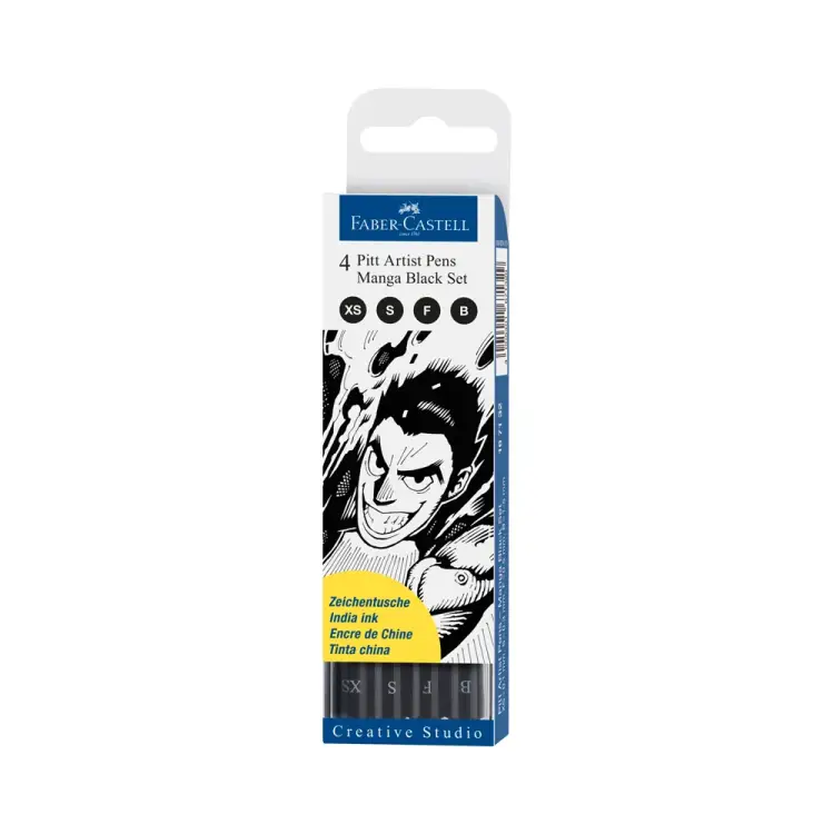 Набор капиллярных ручек Faber-Castell Pitt Artist Pen Manga Black set 167132
