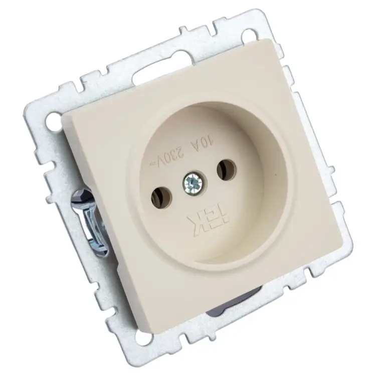 Одноместная розетка IEK Brite рс10-1-0-бркр BR-R10-10-K10