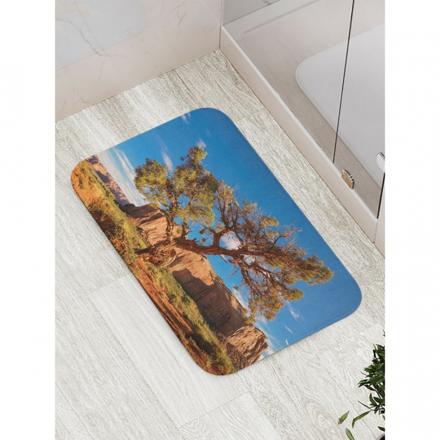 Противоскользящий коврик для ванной, сауны, бассейна JOYARTY Пустынное дерево