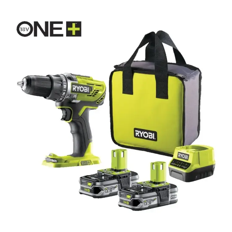Дрель-шуруповерт Ryobi ONE+ R18DD3-215S 5133003774 Дрель-шуруповерт Ryobi ONE+ R18DD3-215S 5133003774