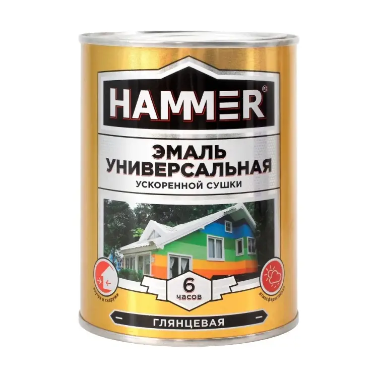 Универсальная эмаль ускоренной сушки Hammer ЭК000135032 Универсальная эмаль ускоренной сушки Hammer ЭК000135032