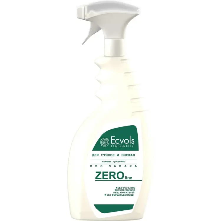 Гипоаллергенное средство для мытья стекол и зеркал Ecvols 90 00.90gl500