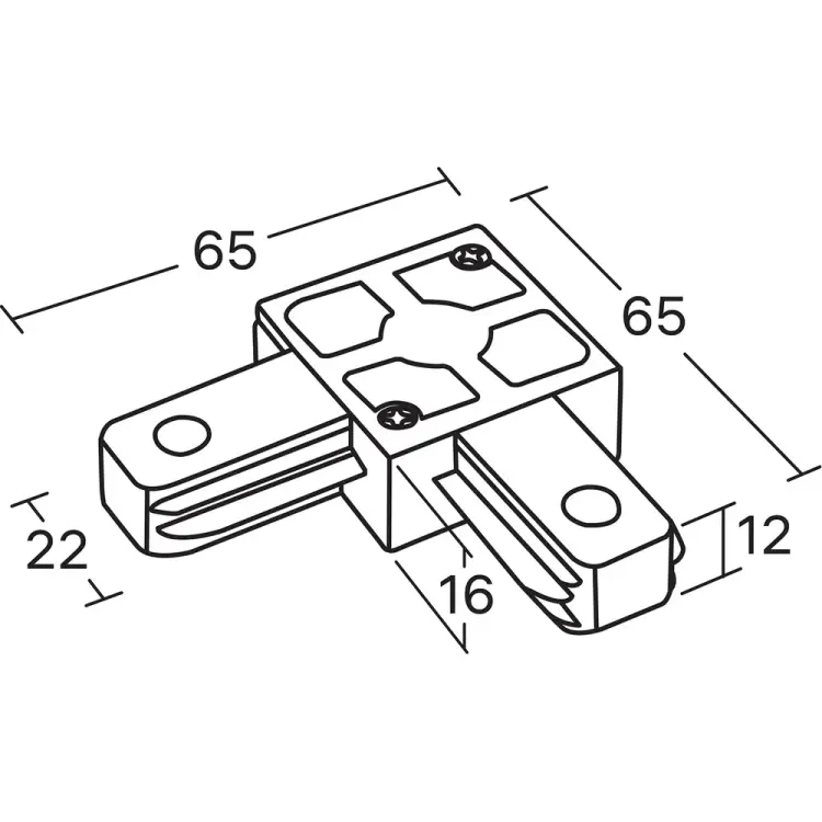 Трековый коннектор для соединения шинопровода RITTER Artline 59745 6