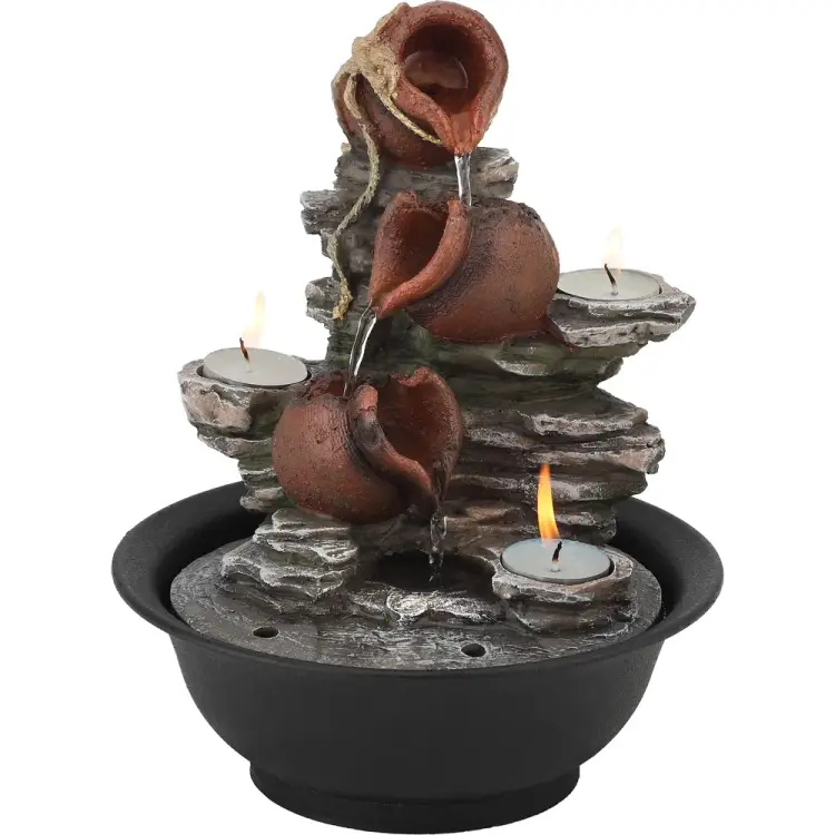 Настольный фонтан GREEN APPLE GAWF00716 Свечи Б0038797