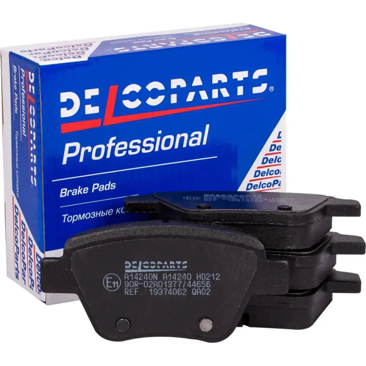 Задние дисковые колодки тормозные Delcoparts 19374062 Задние дисковые колодки тормозные Delcoparts 19374062