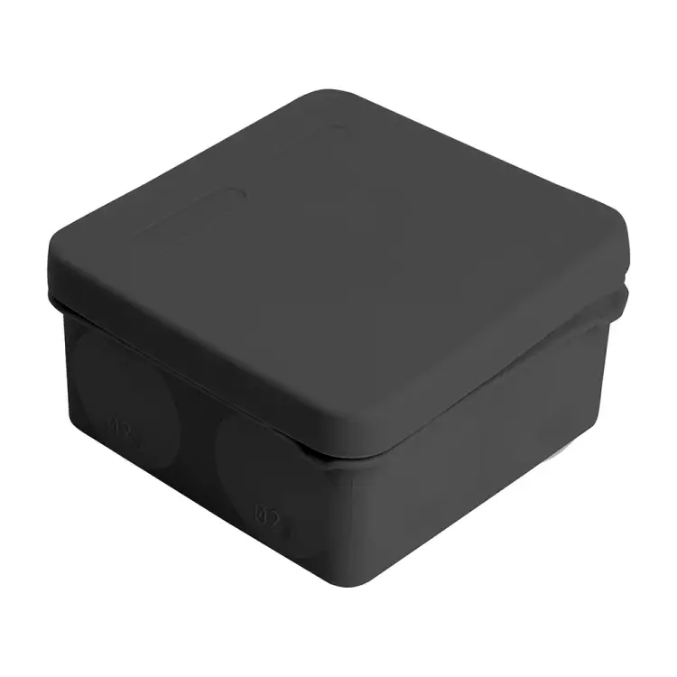 Разветвительная коробка STEKKER EBX40-38-67, 2х компонентная, HF, 100х100х50мм, 8 вводов, IP67, черная (GE42455-05) 49654