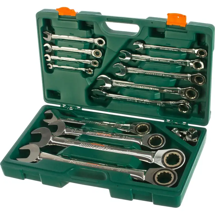 Набор комбинированных ключей трещоточных Jonnesway W45117S