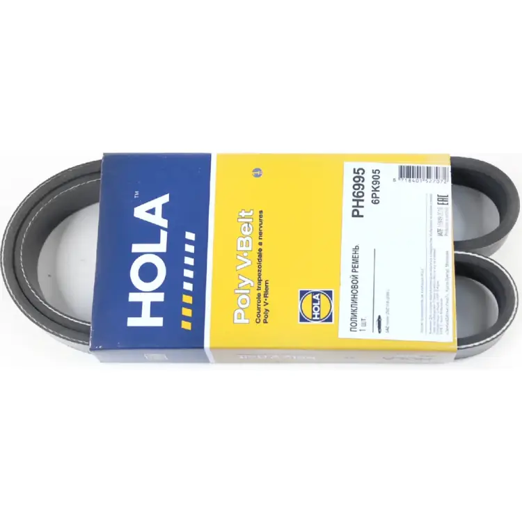 Ремень генератора для а/м УАЗ 31519 дв. 514 (насоса ГУР) HOLA 905 PH6995 Ремень генератора для а/м УАЗ 31519 дв. 514 (насоса ГУР) HOLA 905 PH6995
