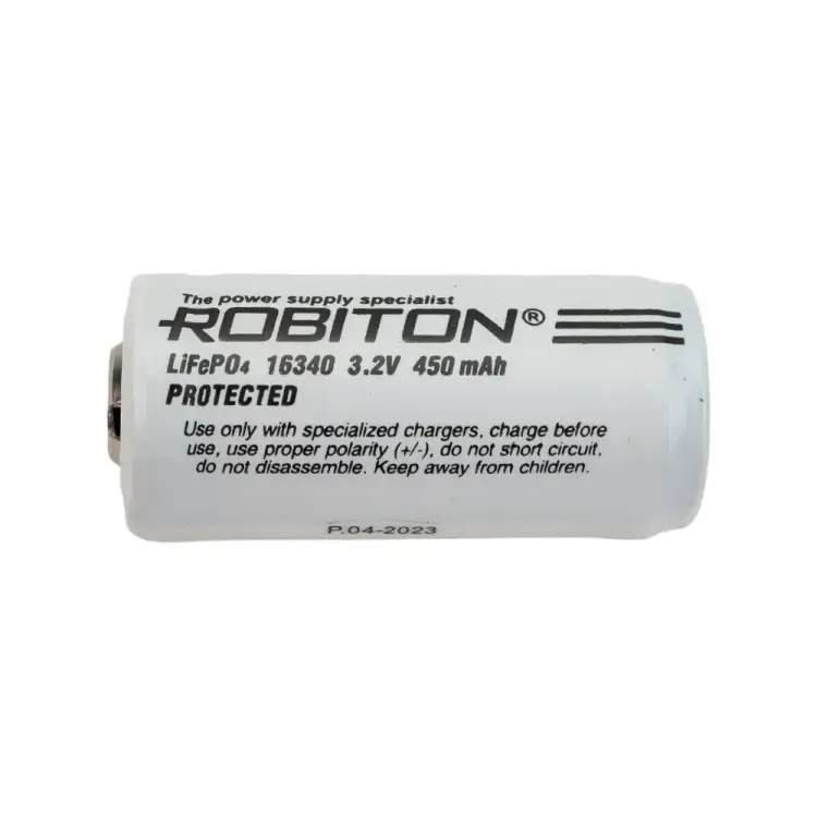 Аккумулятор Robiton LiFe16340-450p 17669