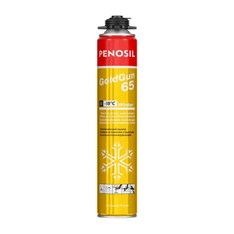Профессиональная монтажная пена Penosil GoldGun 65 winter 218898 Профессиональная монтажная пена Penosil GoldGun 65 winter 218898