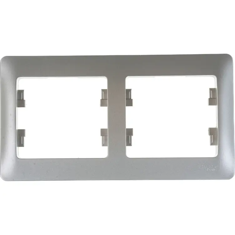 Горизонтальная двухместная рамка Systeme Electric GLOSSA GSL001202