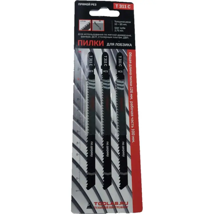 Пилка для лобзика TOOLAS T311C 3845 Пилка для лобзика TOOLAS T311C 3845