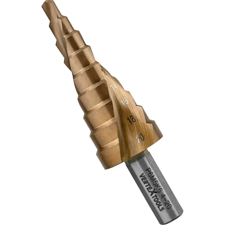 Ступенчатое сверло vertextools 5-4-20