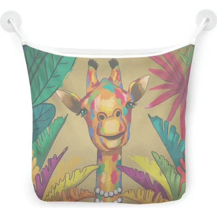 Настенная сетка-органайзер для ванной для игрушек JOYARTY Разноцветный жираф tgb_385250