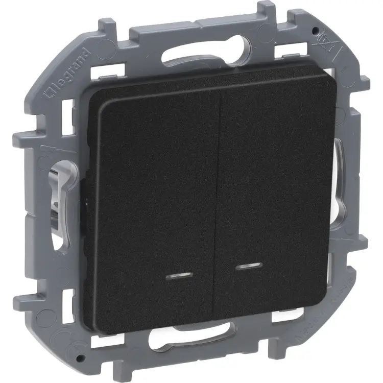 Двухклавишный выключатель Legrand INSPIRIA 673633