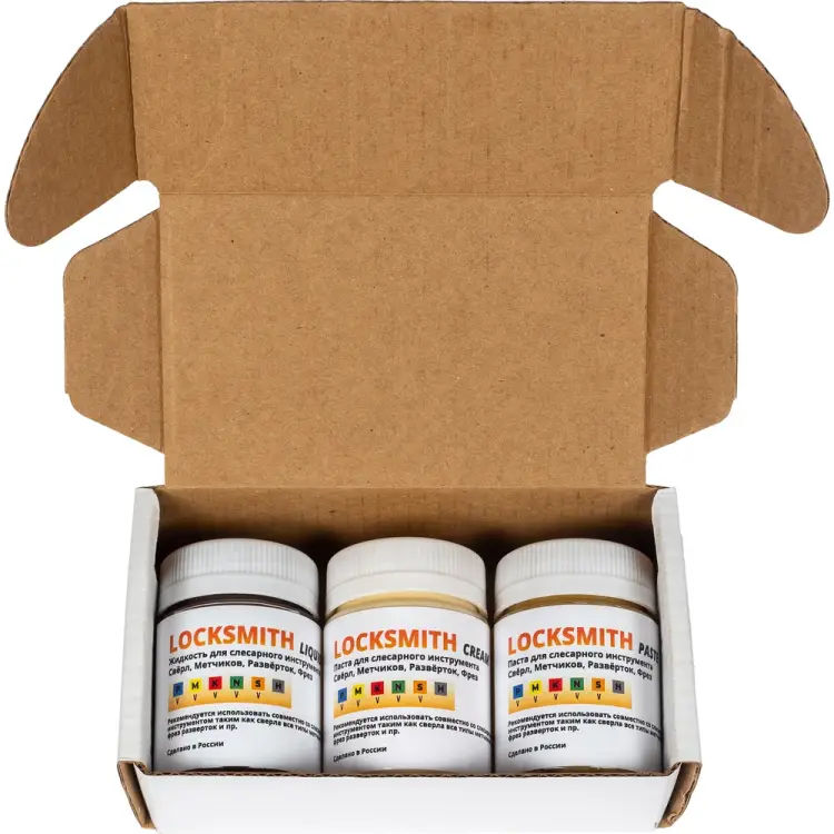 Набор смазочных материалов для слесарного инструмента А-Сервис Locksmith Paste, Liquid, Cream Locksmith-3