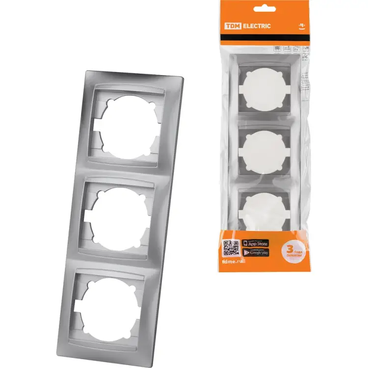 Трехпостовая вертикальная рамка TDM ELECTRIC Лама SQ1815-0234