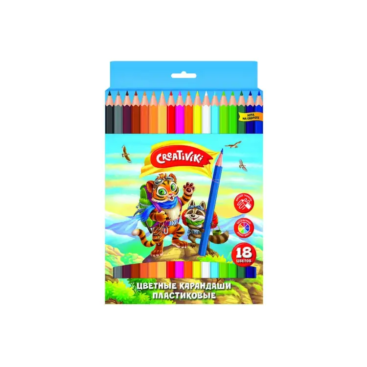 Набор цветных карандашей Creativiki ЦКП18КР