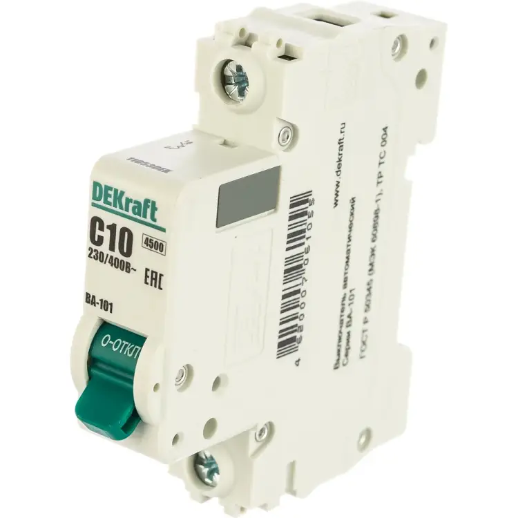Автомат DEKraft ВА101-1P-010A-C 11053DEK 121895