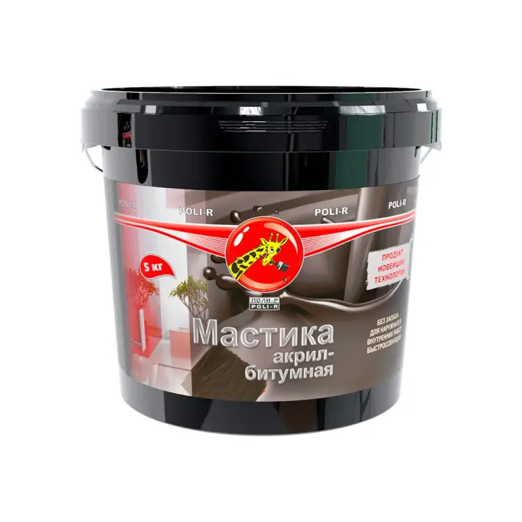 Акрил-битумная мастика Poli-R 14496