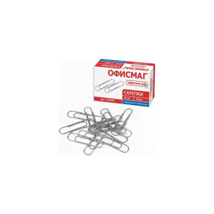 Большие скрепки ОФИСМАГ 223090