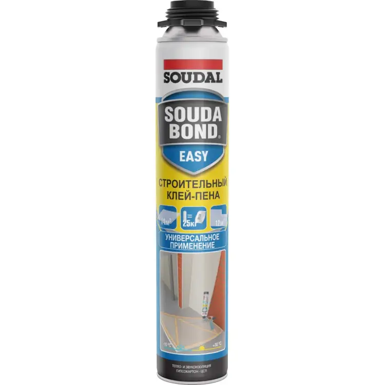 Полиуретановый клей-пена Soudal Soudabond 127285 Полиуретановый клей-пена Soudal Soudabond 127285