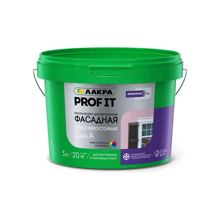 Фасадная краска ЛАКРА PROF IT Лк-00008179 Фасадная краска ЛАКРА PROF IT Лк-00008179