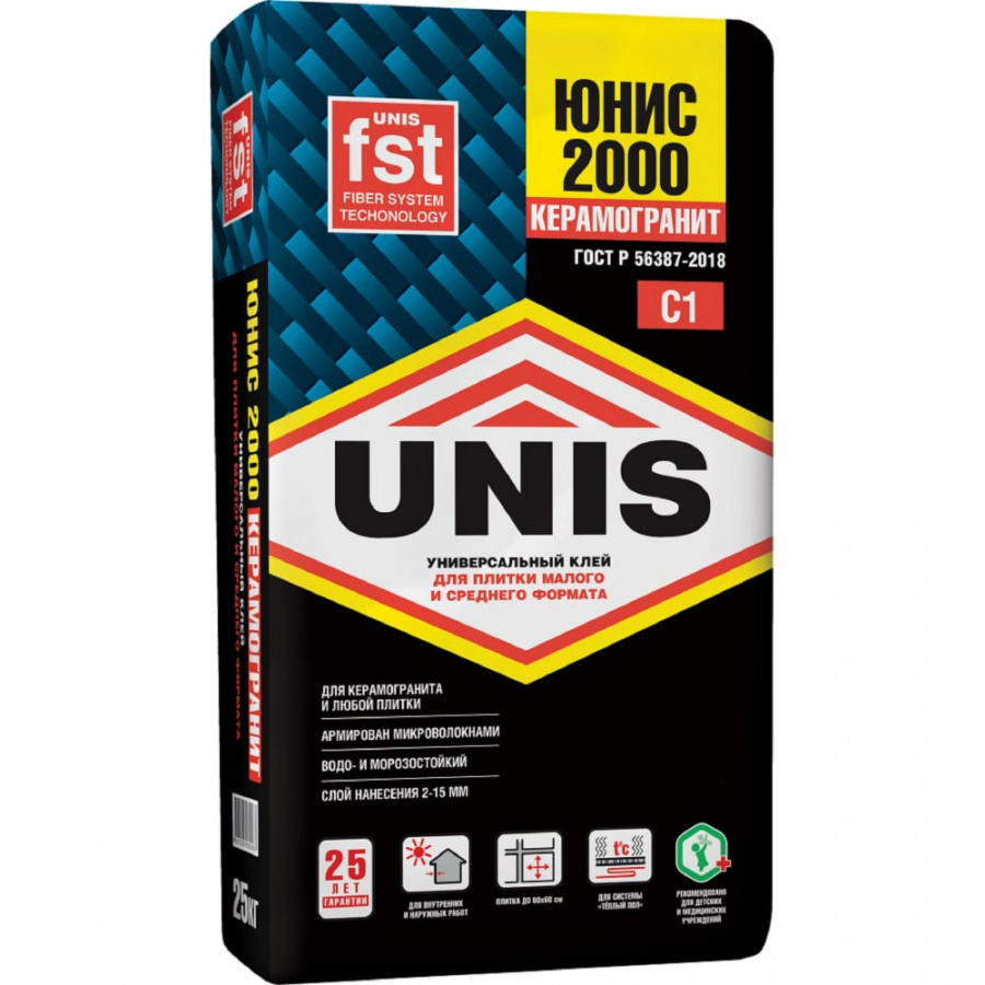Плиточный клей UNIS Юнис-2000