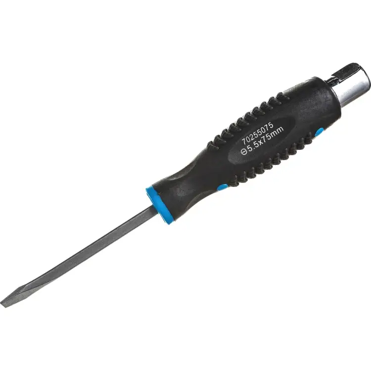 Шлицевая силовая магнитная отвертка Forsage Profi S2 F-70255075(28234) Шлицевая силовая магнитная отвертка Forsage Profi S2 F-70255075(28234)