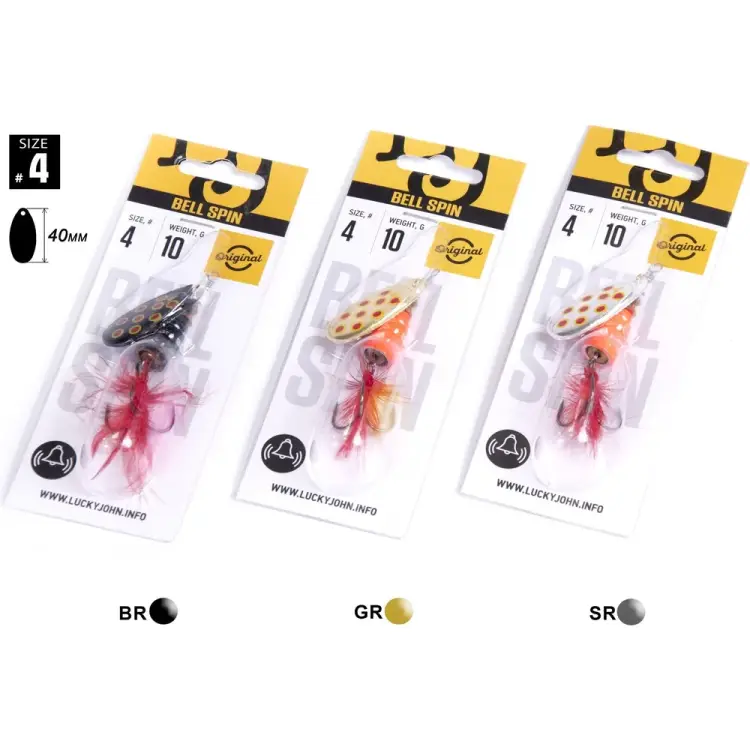 Вращающиеся блесны Lucky John BELL SPIN 04 LJBS04-001SET