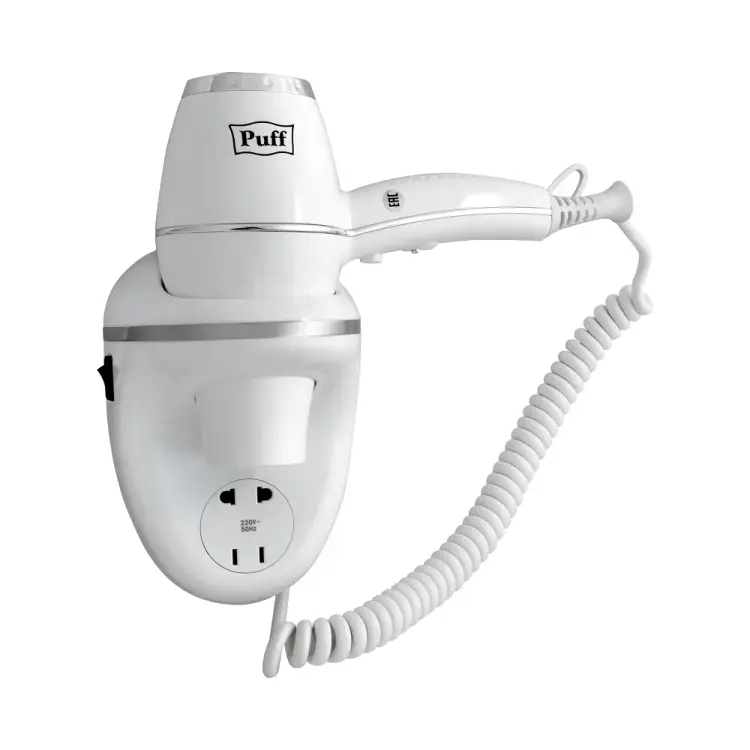 Настенный фен для волос Puff 1800В 0405.011 Настенный фен для волос Puff 1800В 0405.011