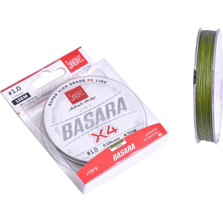 Плетеная леска Lucky John Basara Green 125/013 LJ4104-013