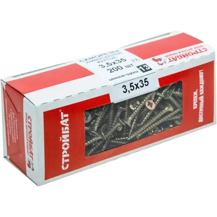 Универсальные саморезы Стройбат 3.5х35 (200 шт.) 2641119/075941