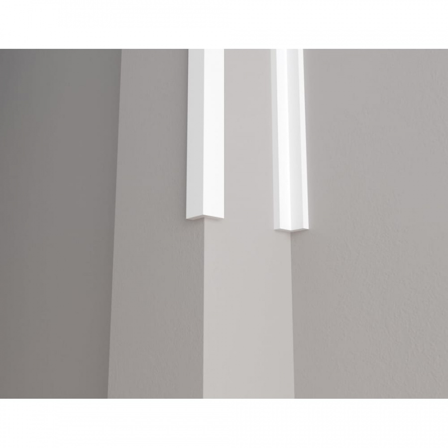 Ударопрочный влагостойкий стеновой уголок под покраску Decor-Dizayn DD803