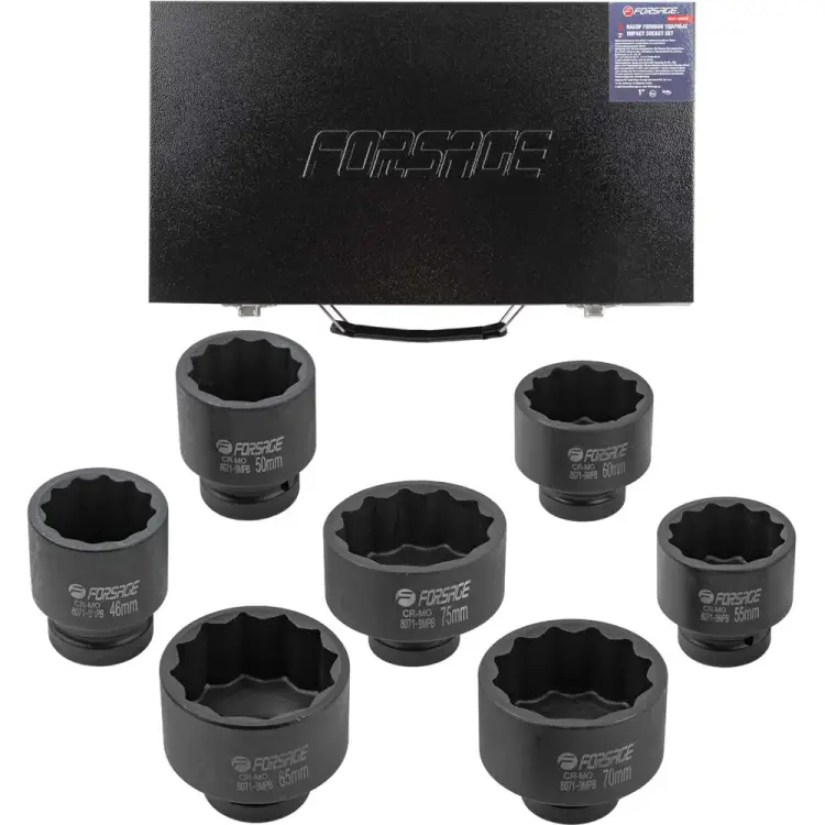 Набор головок ударных Forsage F-8071-9MPB 54946