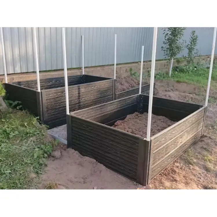 Комплект из 4-х досок дпк для грядок и клумб Еврогрядка rumex EGD10-225--Graphite