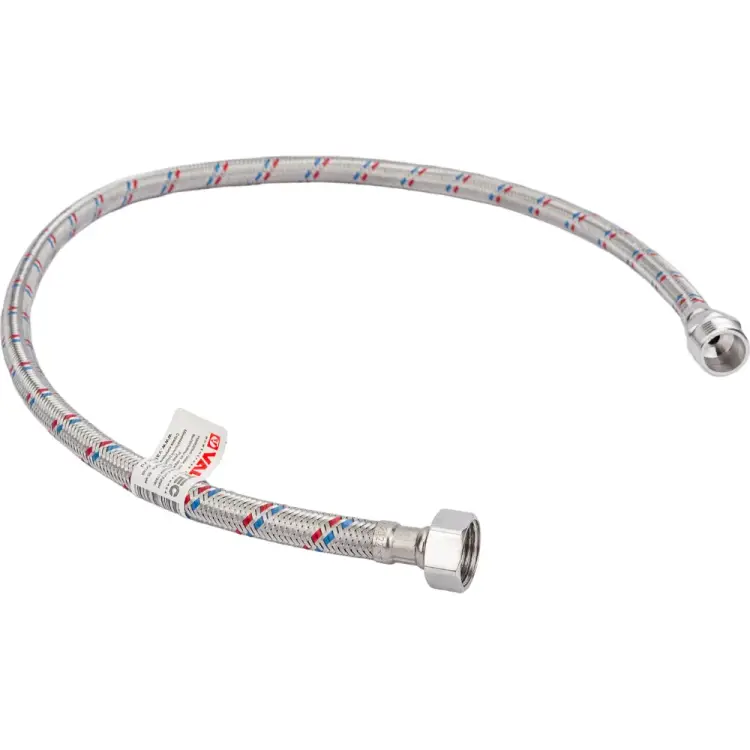 Гибкая подводка для воды Valtec 80 см; 1/2"; гайка-штуцер VTf.002.IS.0404080